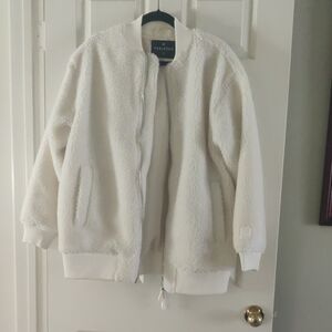 Fabletics Cream Sherpa Jacket